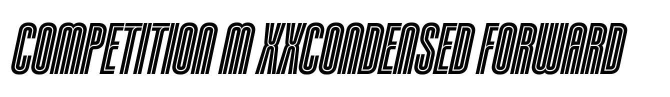 Competition M XXCondensed Forward